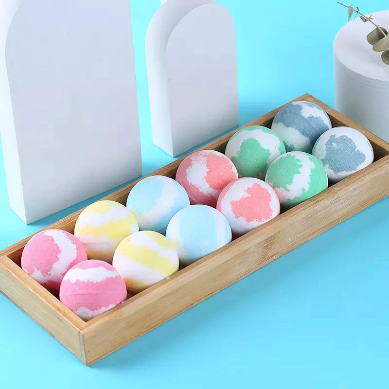 Custom Natural Vegan Shower Clean SPA Dog Bath Ball Bombs Gift Set Spinning Bubble Pet Bath Bombs