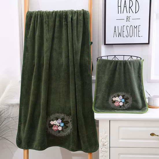 Coral Velvet Face Towel Set Hot Sale Premium Coral Plush Towel Gift Coral Fleece Baby Children Bath Towel Set